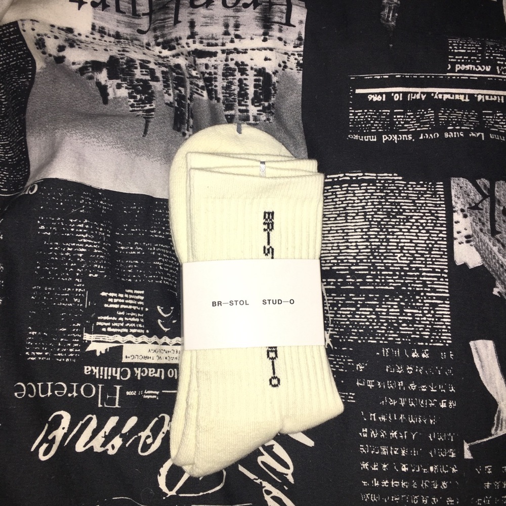 BRISTOL studio oatmeal athletic socks